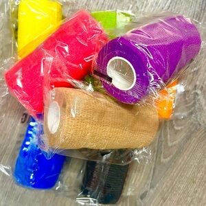 Cohesive Bandages multi color pack of 8